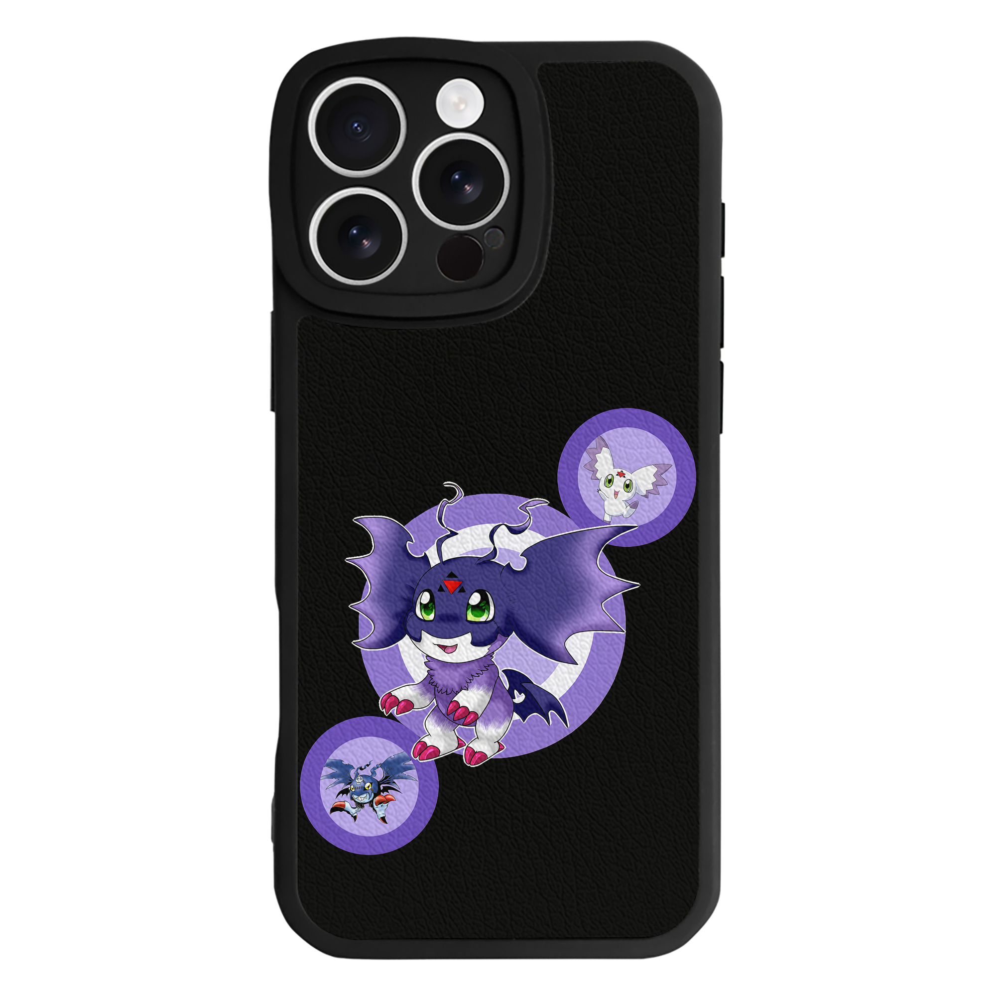 （画像用） Digimon デジタルモンスター/デジモン 【iPhone 16シリーズ対応】シリコンスマホケース（レザー調） 材質：シリコン